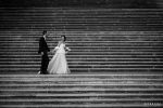 Sposi foto matrimonio prima di Villa di Fiorano