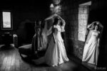 preparazione sposa Abbazia San Giusto Tuscania bianco e nero