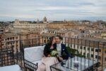 Coppia Terrazza Borromini Roma Matrimonio