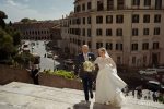 sposa scalinata Santa Maria in Aracoli Roma