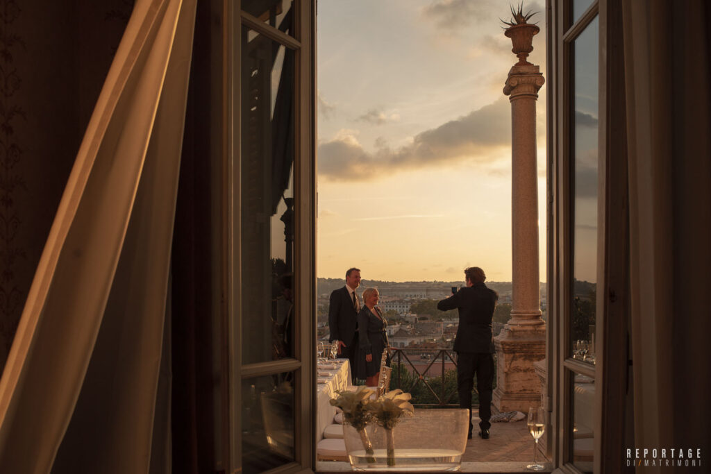 Matrimonio intimo Roma Casina Valadier